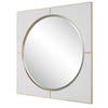 Cyprus White Square Mirror, by Uttermost, 40" width x 40" height x 1" depth thumbnail 5