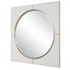 Cyprus White Square Mirror, by Uttermost, 40" width x 40" height x 1" depth thumbnail 5