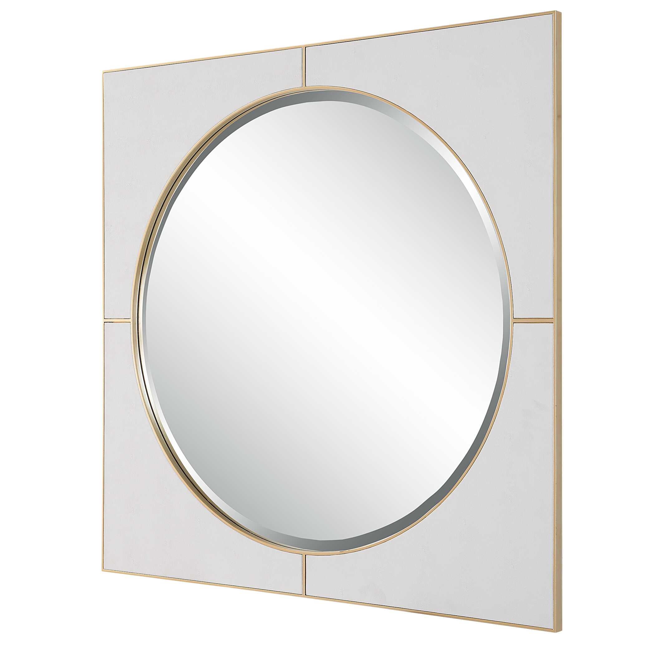 Cyprus White Square Mirror Cyprus White Square Mirror large image