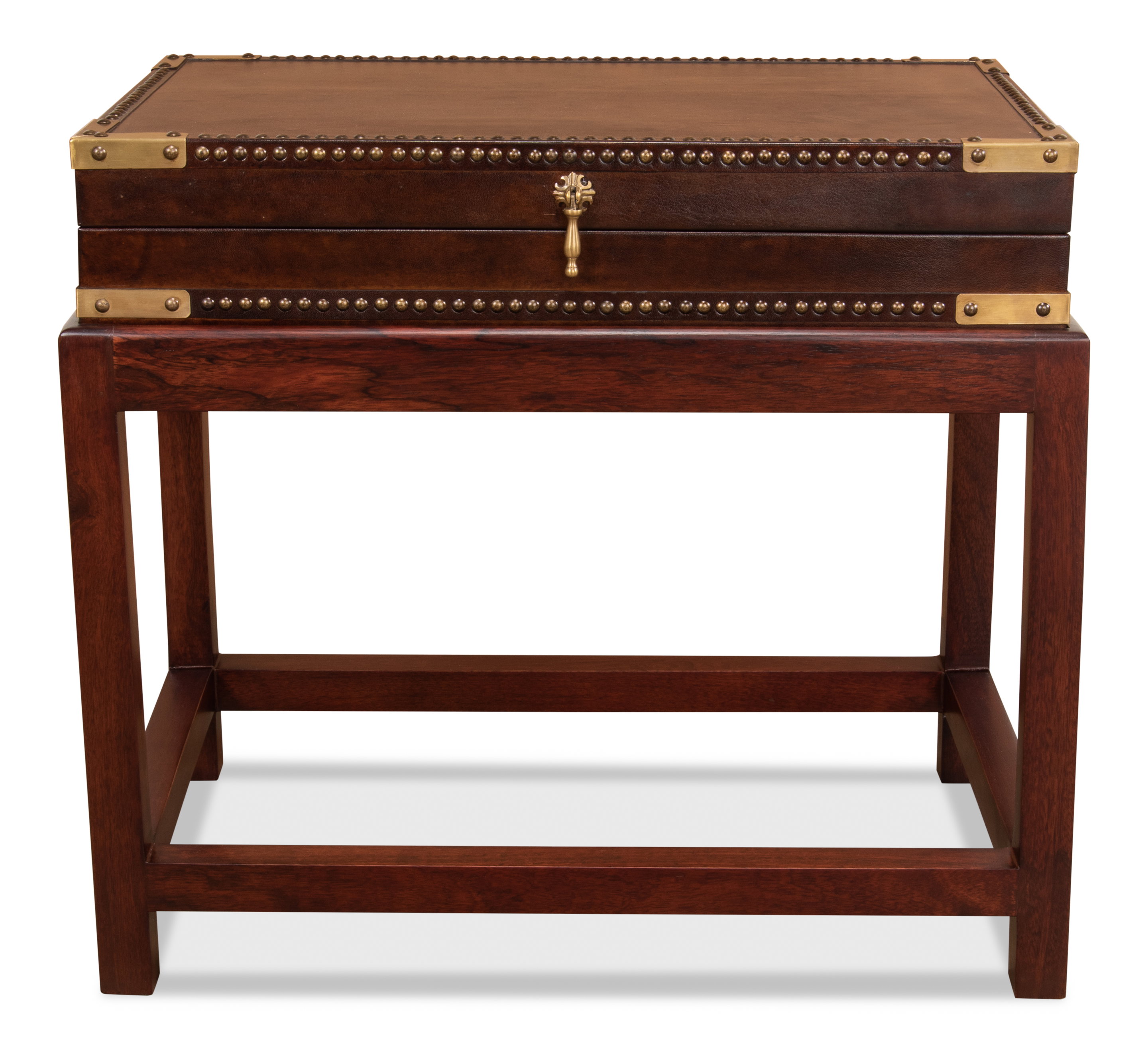 Winchester Box On Stand, Side & End Table by Sarreid, 27" length x 17" width x 24" height View 3