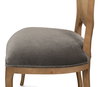 Oval Cane Back S/Chair  Drftwd Charcoal, by Sarreid, 2' length x 1'9" width x 3'5" height thumbnail 7