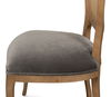 Oval Cane Back S/Chair, Drftwd,Charcoal, Dining Chair by Sarreid, 21" length x 24" width x 41" height thumbnail 7