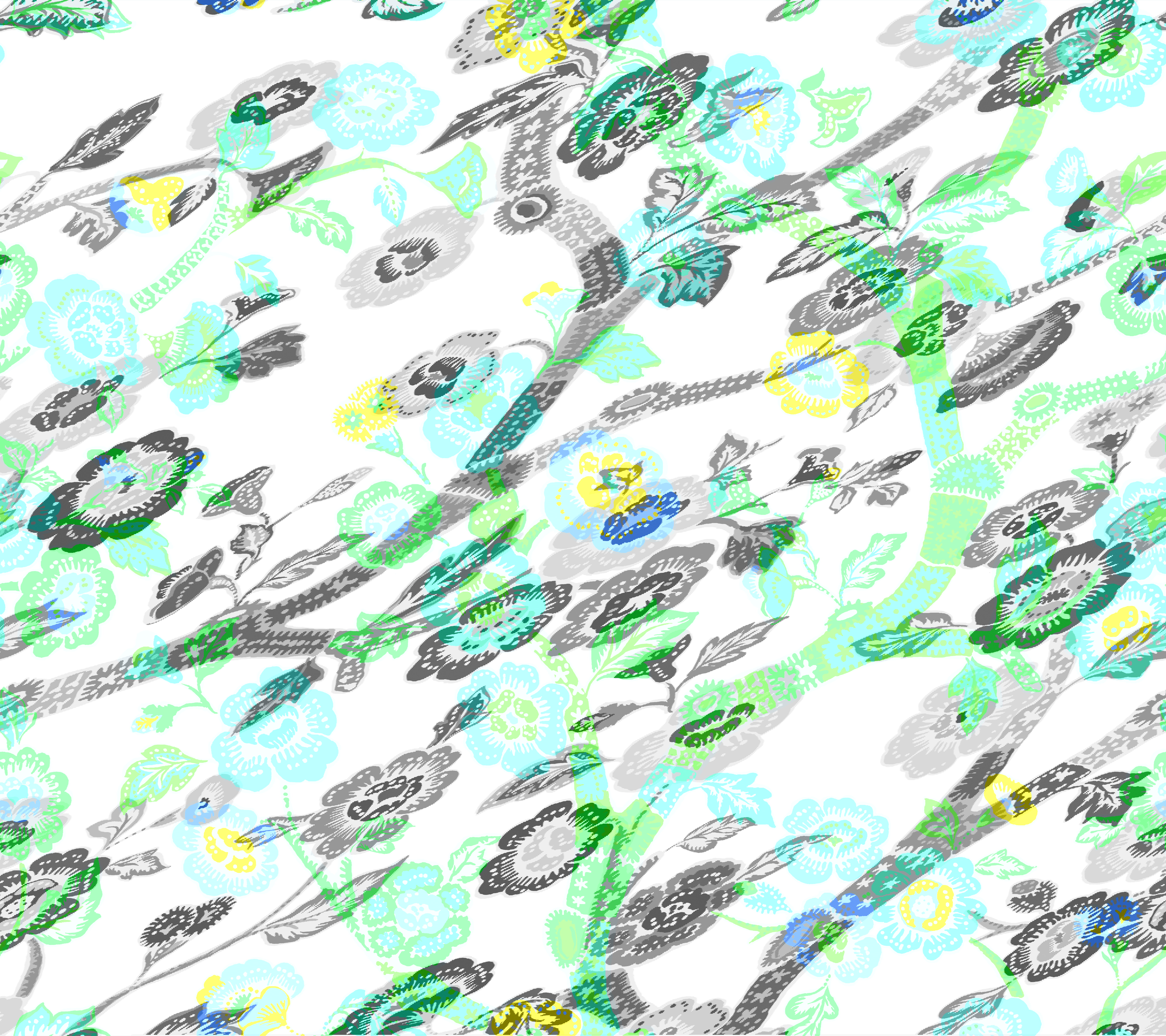 Temple Garden Bardados Green Peel & Stick Wallpaper large image 