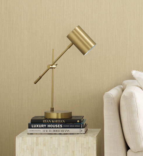 Nuvola Weave Yellow Birch Wallpaper