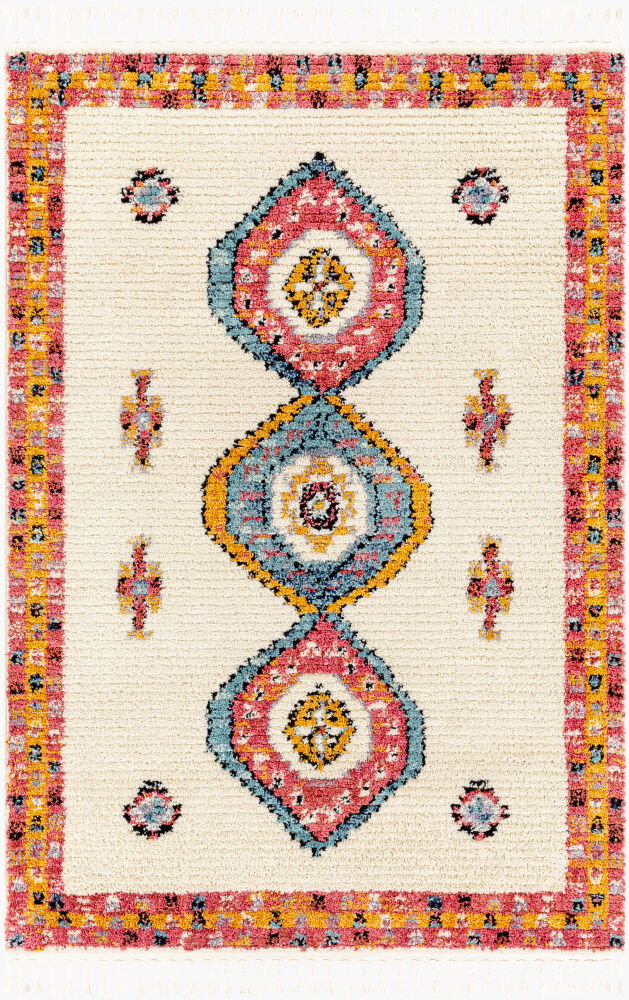 Casablanca Shag Machine Woven Rug, by Surya, 1'3.75" length x 1'3.75" width