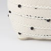Amaira  Cream/Black/White patterned Wool and Cotton Pouf thumbnail 8