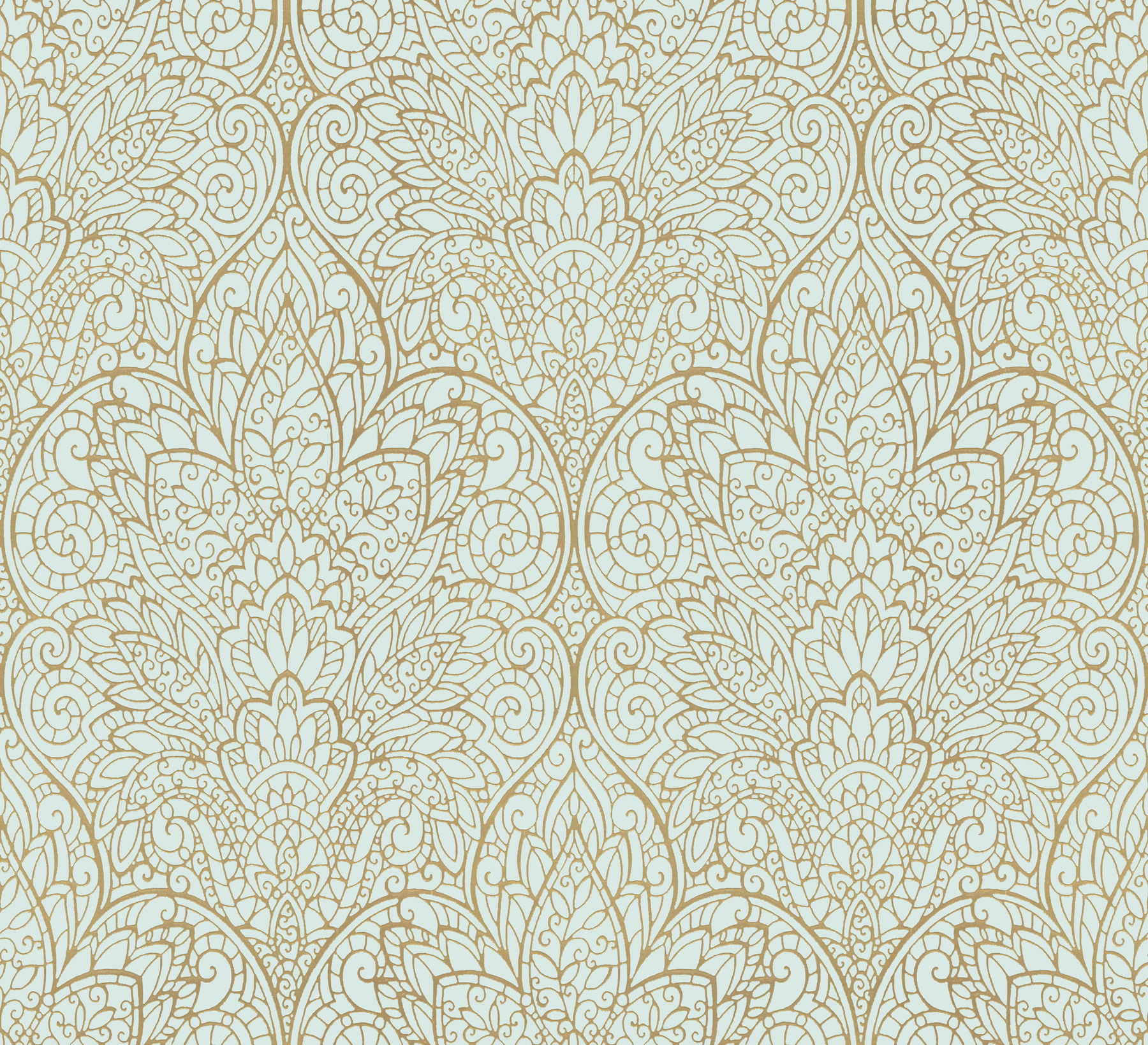 Paradise Blue Metallic Wallpaper large image 