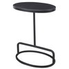 Jessenia Black Marble Accent Table, Side & End Table by Uttermost, 18" width x 23" height x 12" depth thumbnail 1