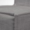 Elbert I Grey Fabric Slip-Cover Brown Wooden Base Dining Chair thumbnail 6