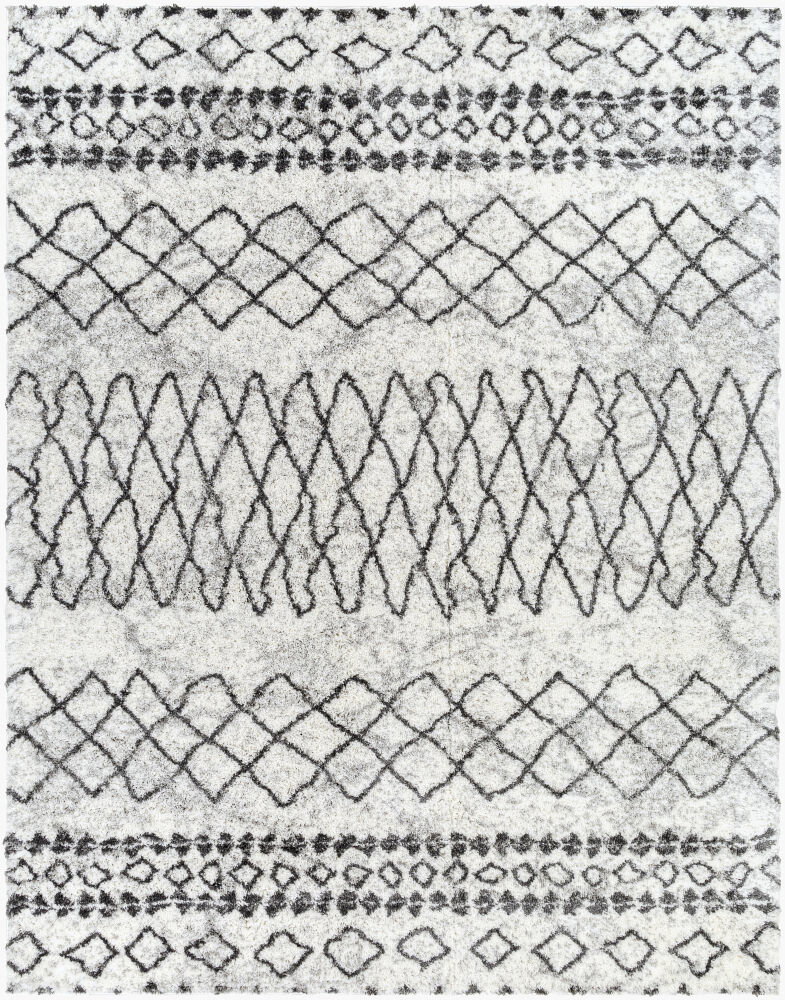 Aliyah Shag Machine Woven Rug, by Surya, 1'3.75" length x 1'3.75" width
