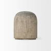 Knox Short Gray-Wash Wood Decorative Object, by Mercana, 6" length x 6" width x 7" height thumbnail 3