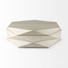 Arreto Natural Solid Wood Hexagonal Storage Coffee Table thumbnail 3