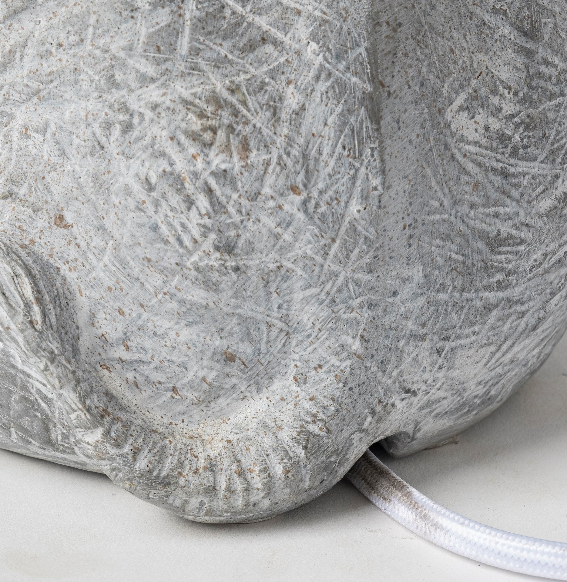 Tantor (15.9'H) Gray Resin Elephant Calf Table Lamp, by Mercana, 11.4" length x 8.5" width x 15.9" height View 9