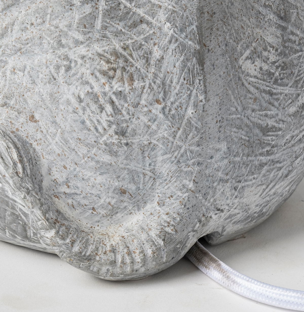 Tantor (15.9'H) Gray Resin Elephant Calf Table Lamp, by Mercana, 11.4" length x 8.5" width x 15.9" height View 9