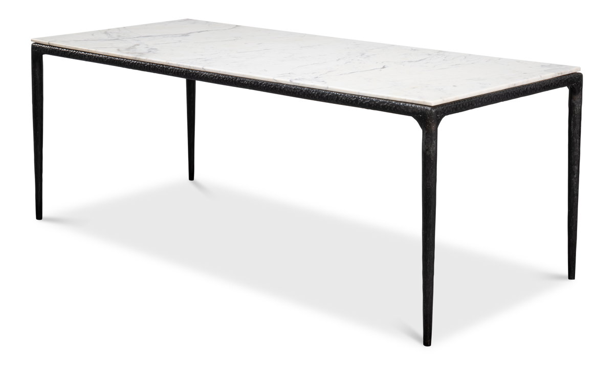 Dakor Dining Table, by Sarreid, 3' length x 6'10" width x 2'6" height View 9