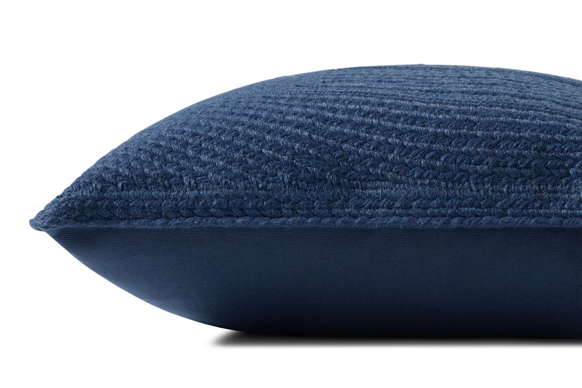 Loloi Blue Pillow, Decorative Pillow, 20" length x 20" width View 2