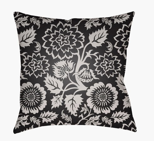 Moody Floral Accent Pillow