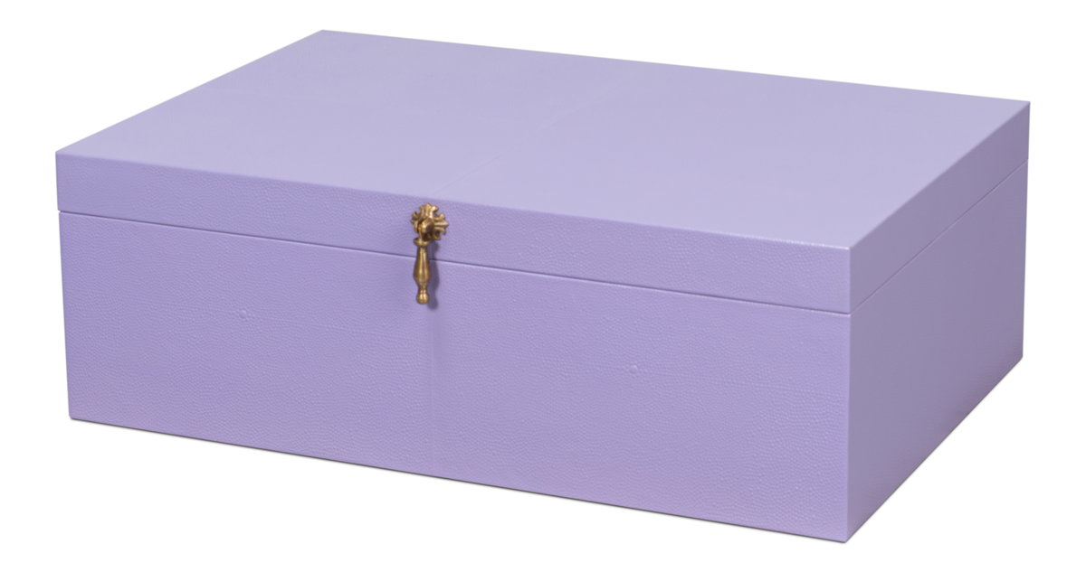Cosmos Nesting Boxes S/3 Lilac, by Sarreid, 1'4" length x 2' width x 8" height View 8