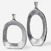 Cierra Aluminum Vases Set/2, by Uttermost, 14" width x 30" height x 4" depth thumbnail 1