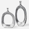 Cierra Aluminum Vases Set/2, by Uttermost, 14" width x 30" height x 4" depth thumbnail 1