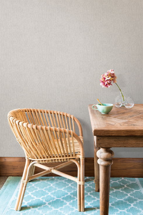 Threaded Silk Taupe Wallpaper