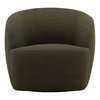 Millbrook Swivel Chair Green, Accent Chair by Dovetail, 33" width x 29.5" height x 35.6" depth thumbnail 2