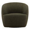 Millbrook Swivel Chair Green, Accent Chair by Dovetail, 33.07" width x 29.5" height x 35.6" depth thumbnail 2