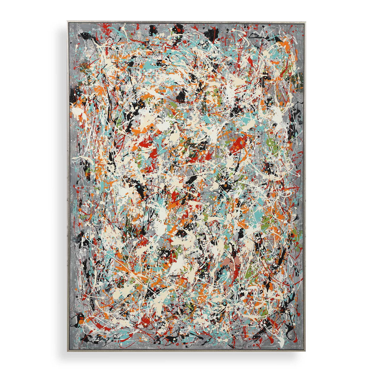 Organized Chaos Hand Painted Canvas, Art by Uttermost, 44.75" width x 60.75" height x 2.25" depth View 1
