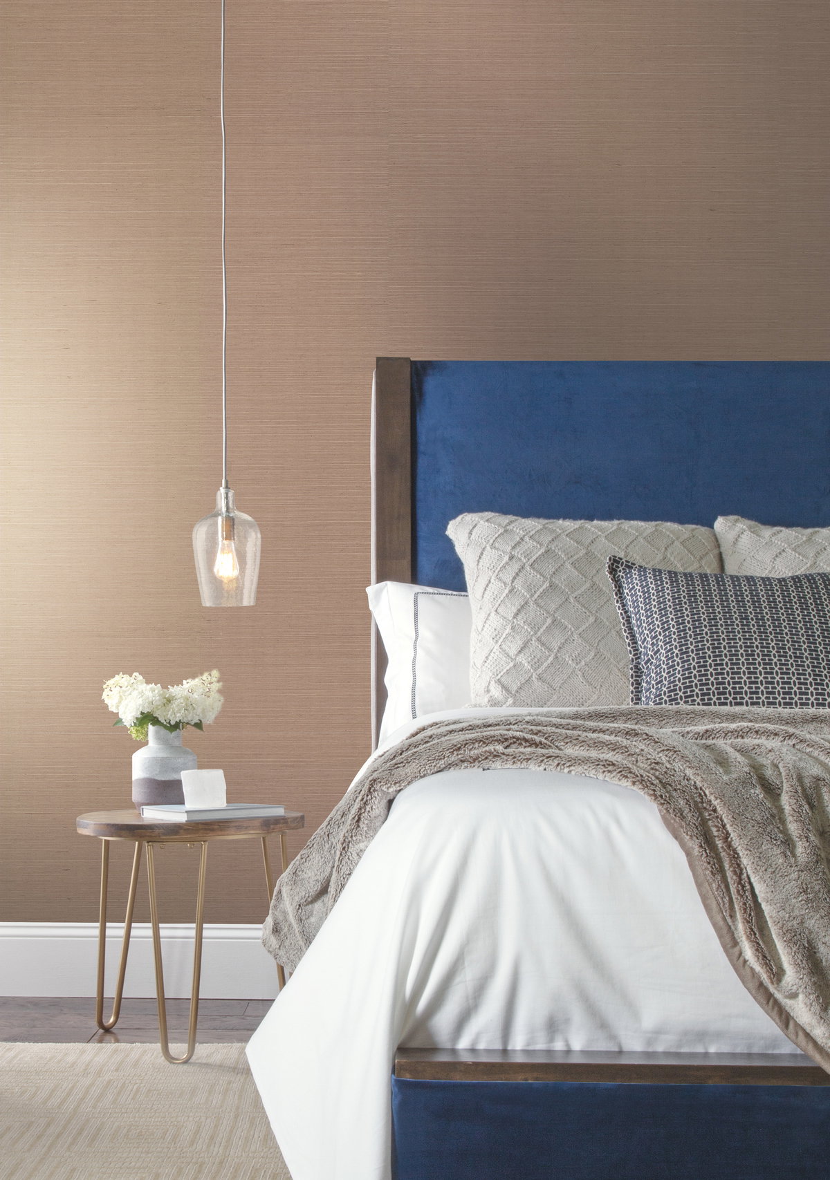 Sisal Twill Color Grasscloth Light Taupe Wallpaper, by York Wall, 24' length x 3' width x 0.02" depth View 2