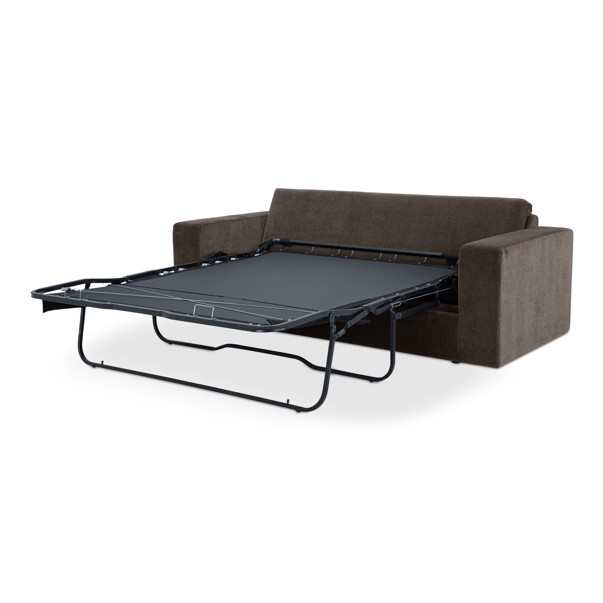 Kiran Sleeper Sofa Warm Charcoal, Sofa Bed by Moe's Home, 87.8" width x 24" height x 38.2" depth View 2