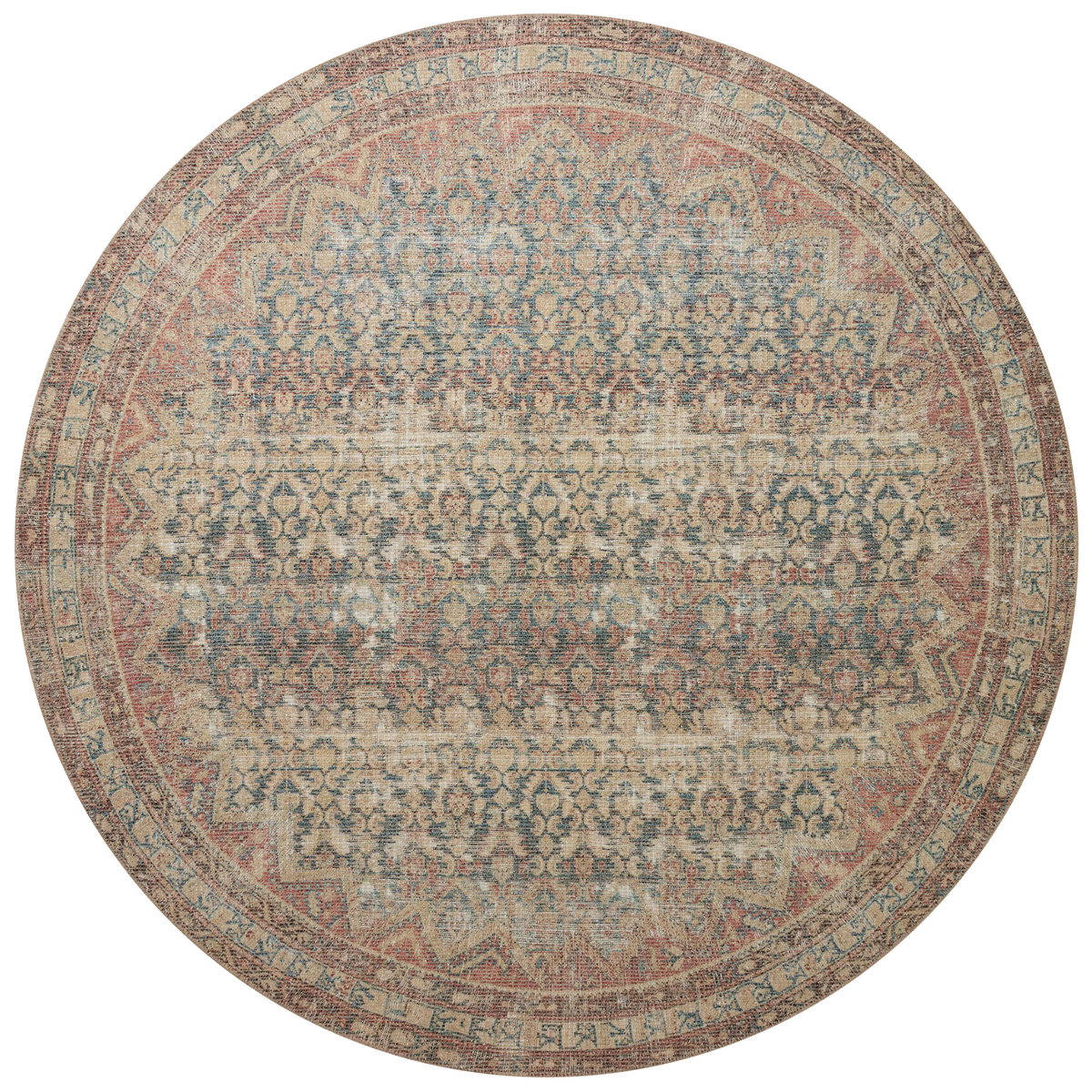 Angela Rose x Loloi Aubrey Rug, 1'6" length x 1'6" width View 7