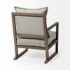 Sherlock Frost Gray Wood Frame Accent Chair, by Mercana, 25.98" length x 32.28" width x 34.25" height thumbnail 8