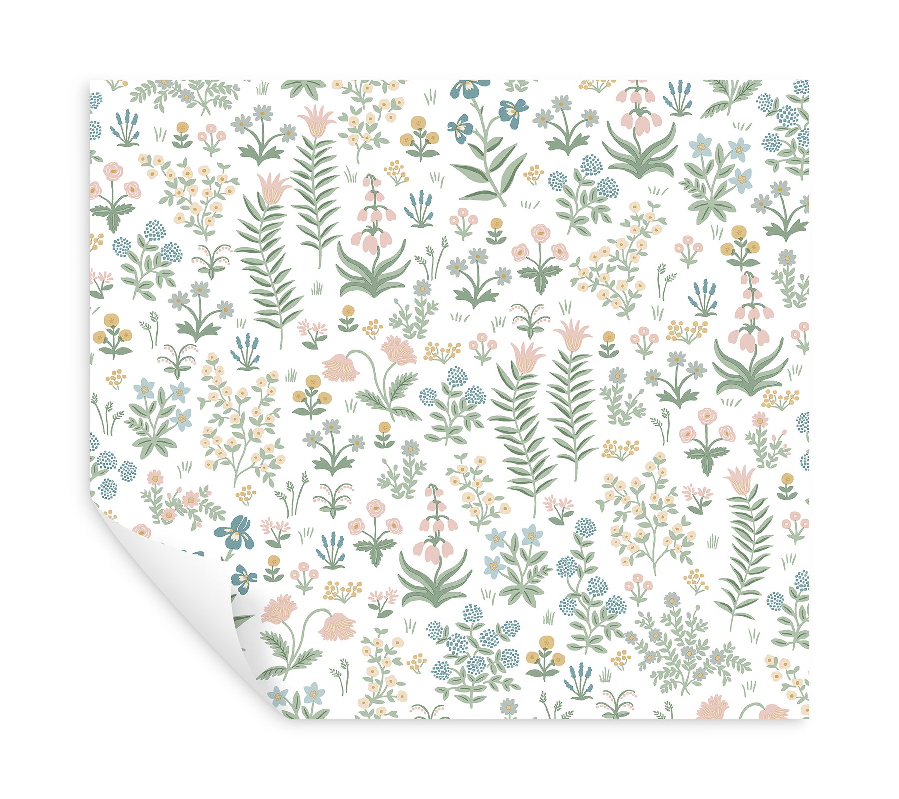 Menagerie Garden Blush Multicolor Peel & Stick Wallpaper large image 