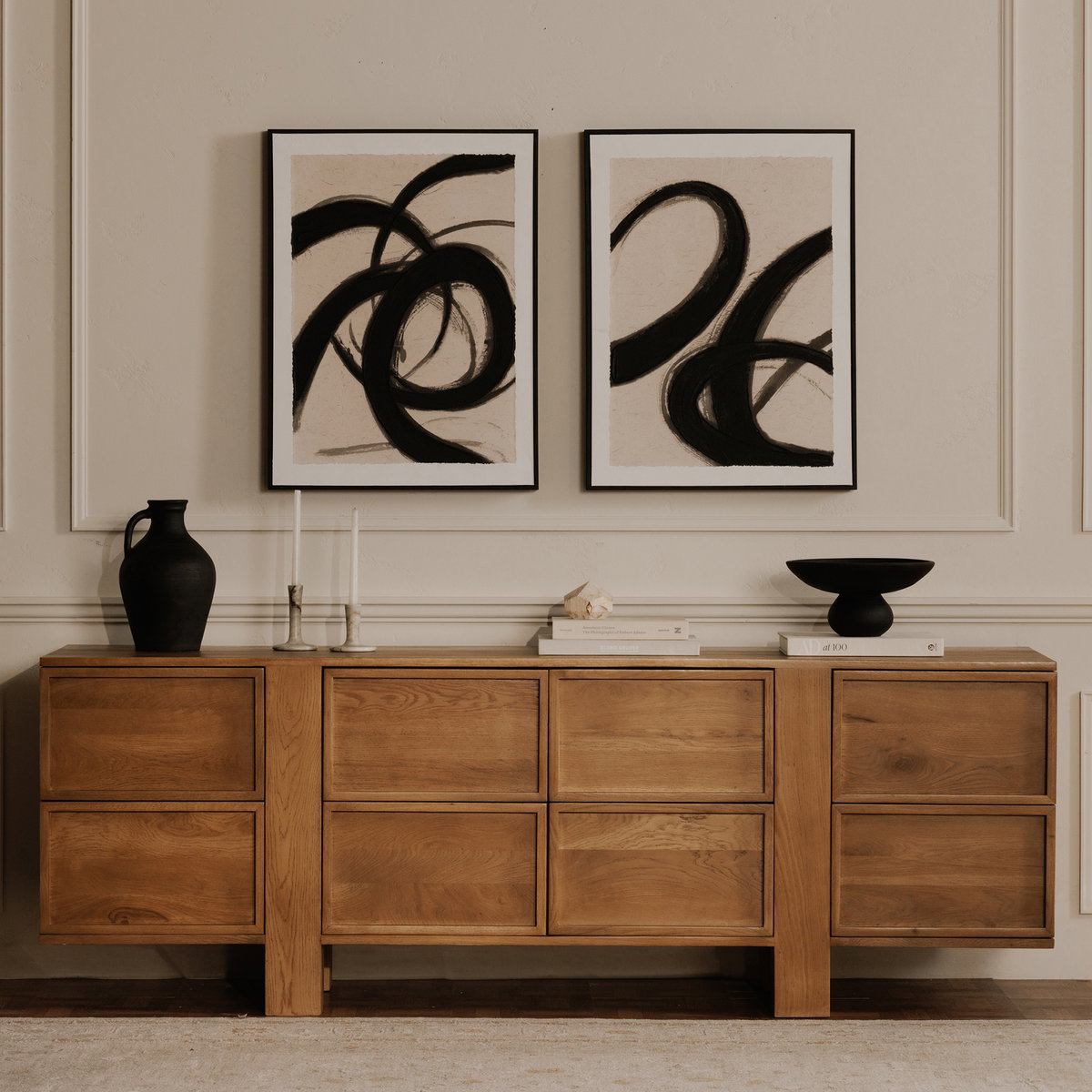 Lyra Vase Black Terracotta, by Moe's Home, 9.5" width x 13" height x 9.5" depth View 6