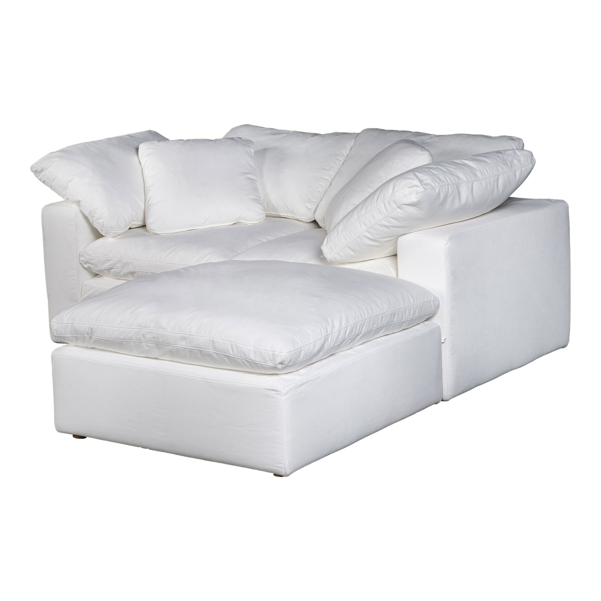 Terra Condo Nook Modular Sectional Cream White large image 