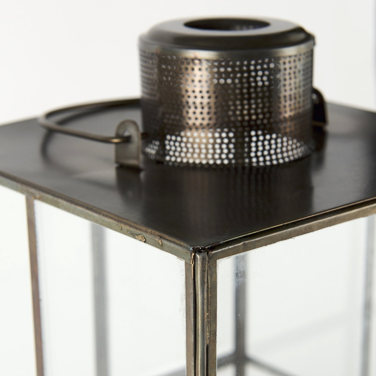 Grimwig (Medium) 8L x 8W x 23H LANTERN with SHEET BASE WITHOUT BEVEL, Lighting by Mercana, 8.27" length x 8.27" width x 22.83" height View 13