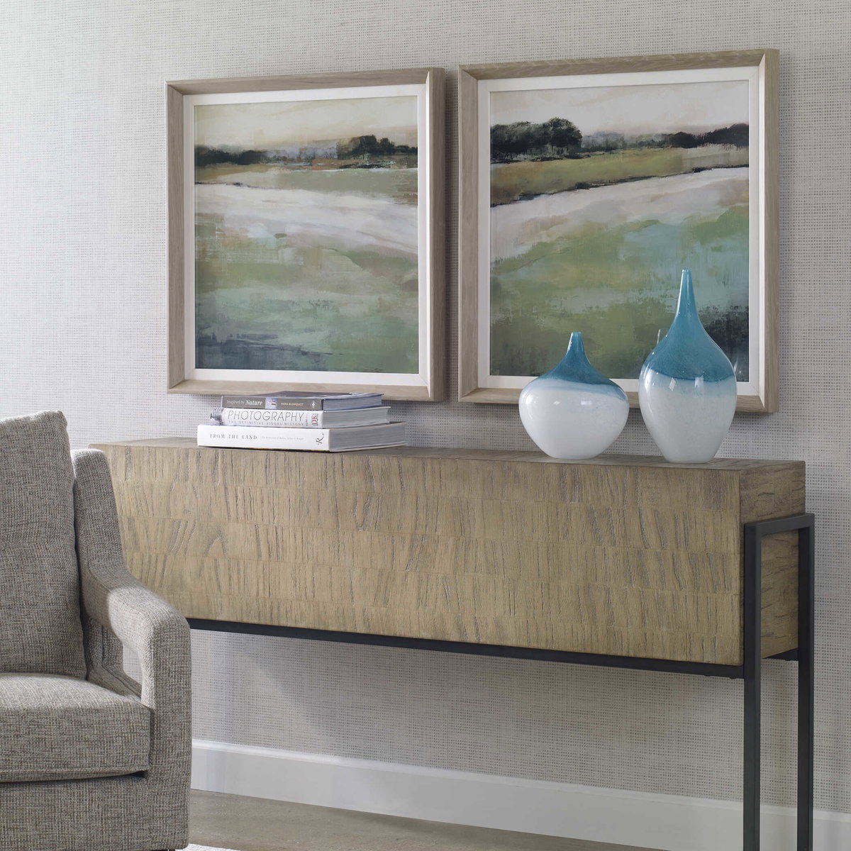 Vivid Vista Framed Prints Set/2, Art by Uttermost, 28" width x 28" height x 2" depth View 4