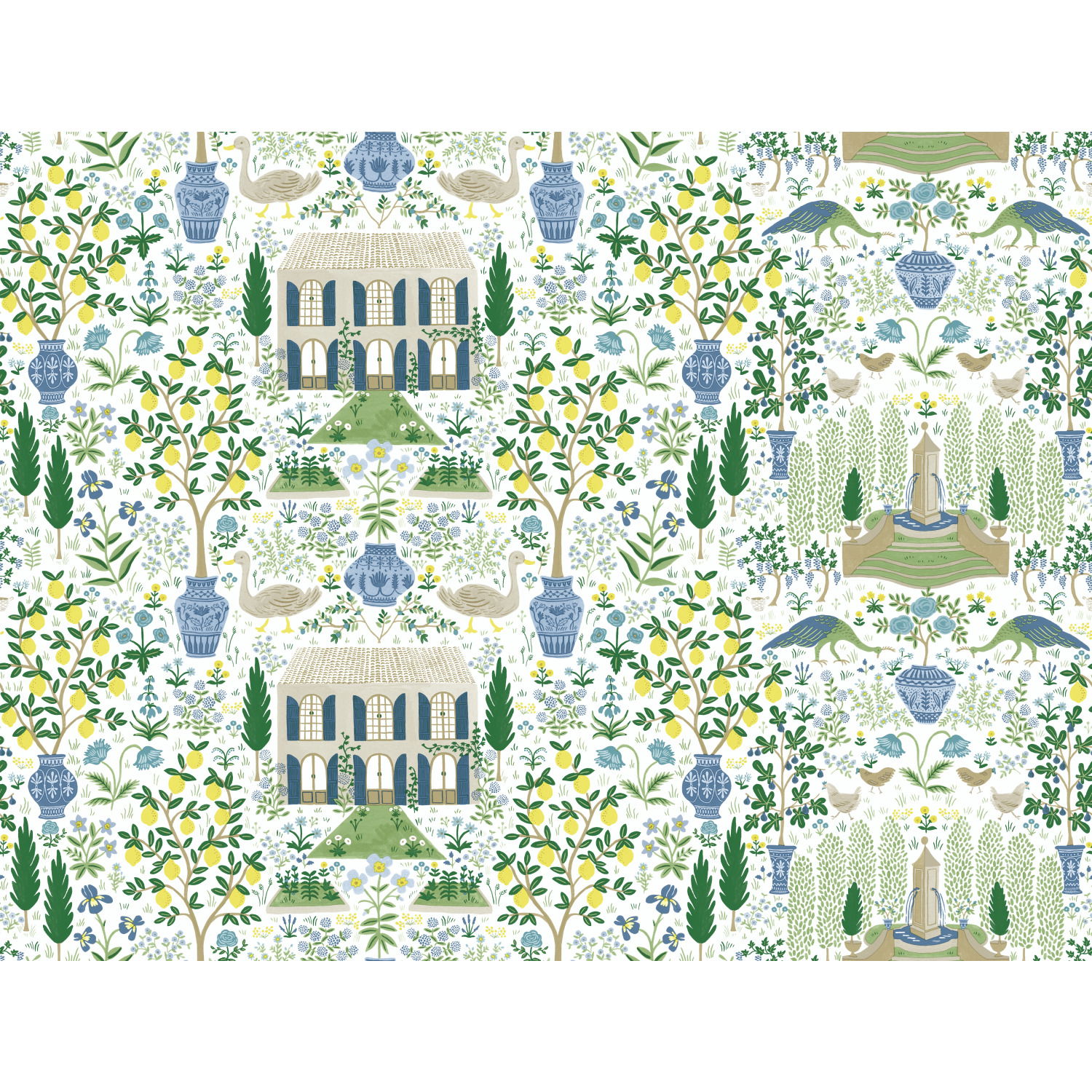 Camont Blue & Green Wallpaper large image 
