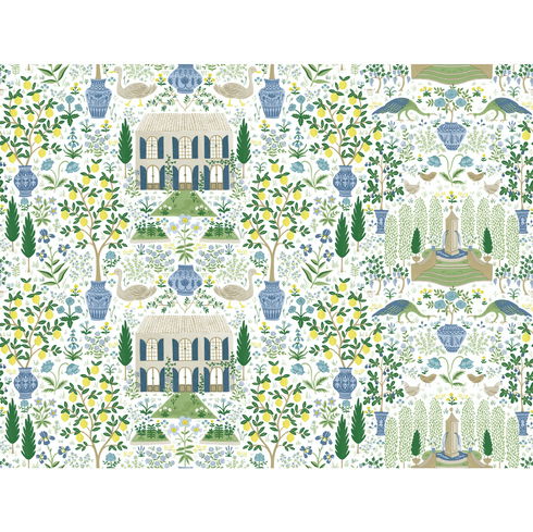Camont Blue & Green Wallpaper