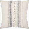 Linen Stripe Embellished Accent Pillow thumbnail 0