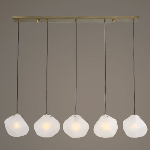 Geodesic 5 Light Linear Pendant