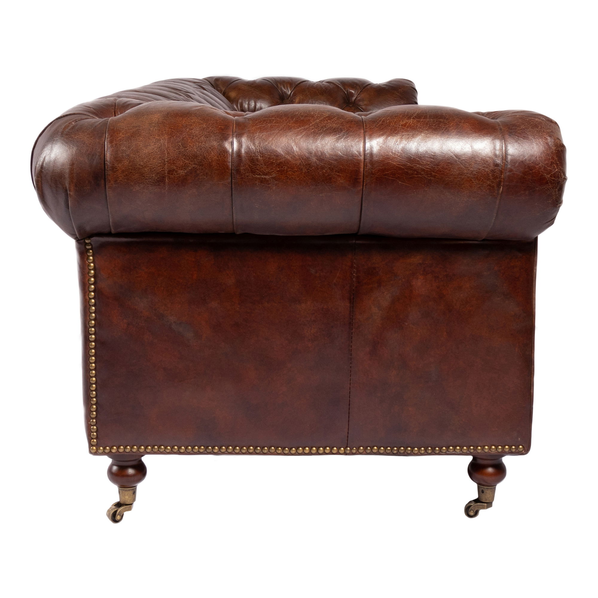 Birmingham Sofa Dark Brown Leather large image 