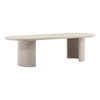 Sarai Dining Table Light Grey, by Dovetail, 109" width x 30" height x 42" depth thumbnail 1