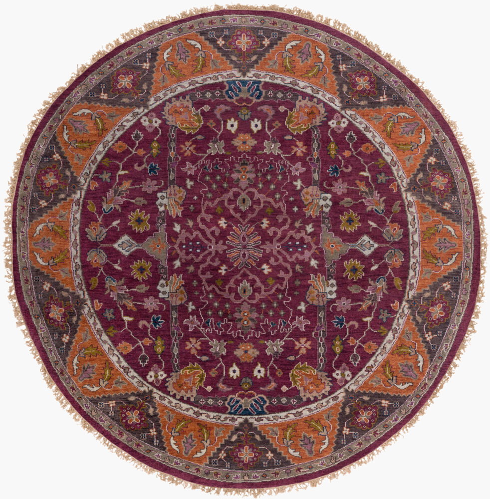 Zeus Handmade Rug, by Surya, 8' length x 8' width