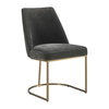 Hanni Gray Upholstered Dining Chair, by Uttermost, 20" width x 33.25" height x 24" depth thumbnail 4