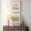 So Golden Abstract Landscape Prints Set/2, Art by Uttermost, 29.5" width x 29.5" height x 1.5" depth thumbnail 3