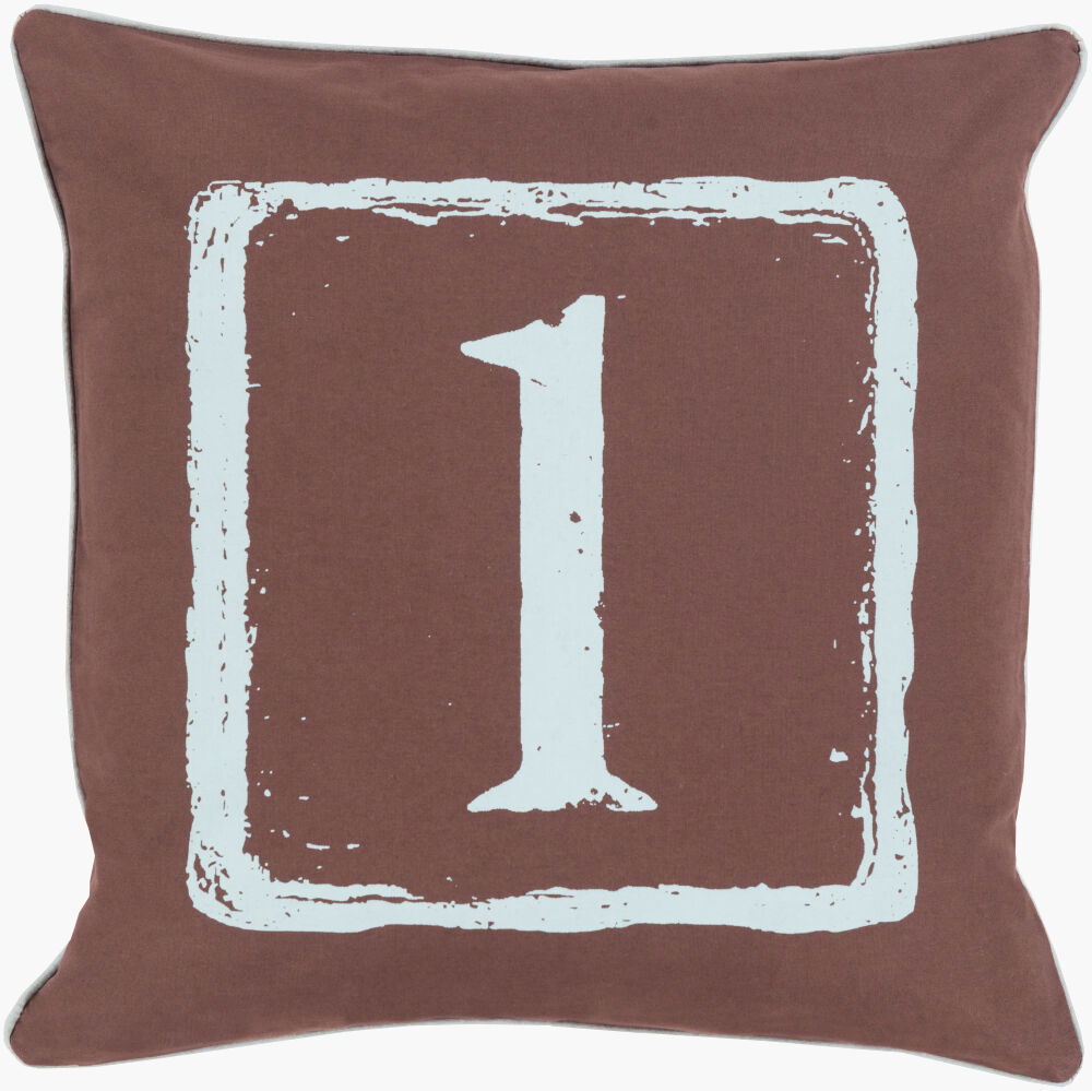 Big Kid Blocks Accent Pillow, Decorative Pillow by Surya, 18" length x 18" width