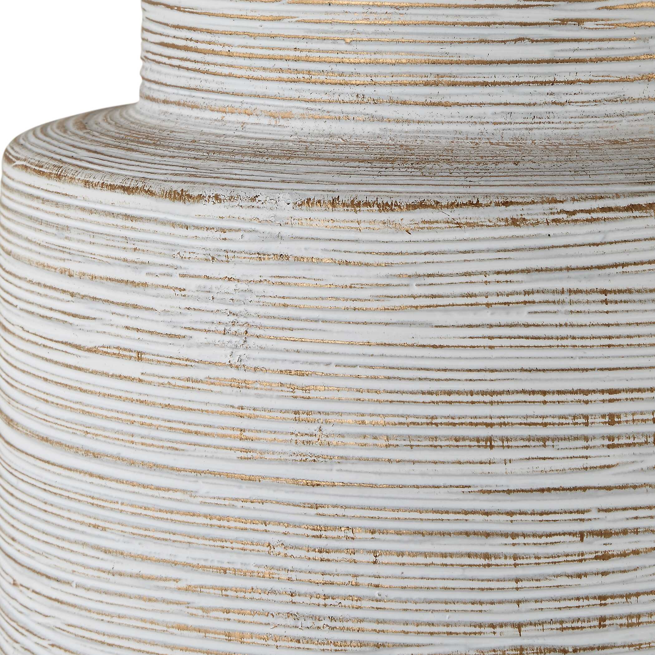 Crimp Ribbed Table Lamp, by Uttermost, 18" width x 26.5" height x 18" depth View 8