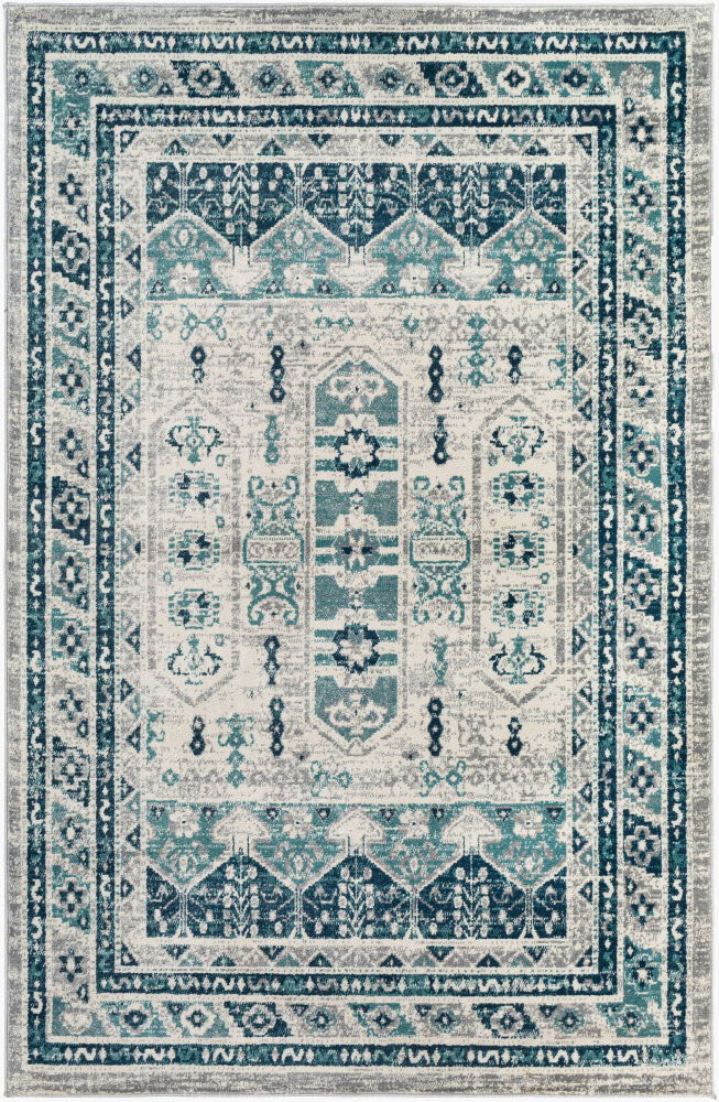 Sloan Machine Woven Rug, by Surya, 7' length x 5'3" width