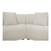 Fraser 3 Piece Modular Sectional With Wedge Slipper White thumbnail 3
